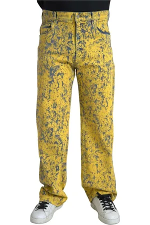 Dolce & Gabbana Tie-Dye Straight Denim Jeans
