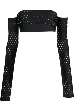 Andamane Studded Off-Shoulder Top