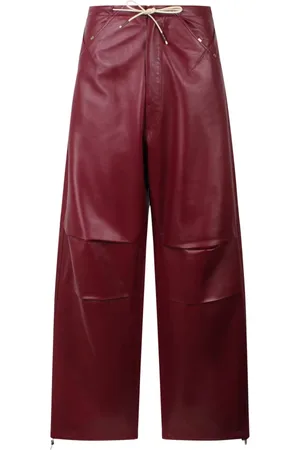 DARKPARK Wide Trousers, female, , 2XS, Nappa Leather Military Trousers