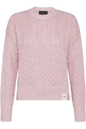 Peuterey Alpaca Cotton Jumper with Herringbone Pattern