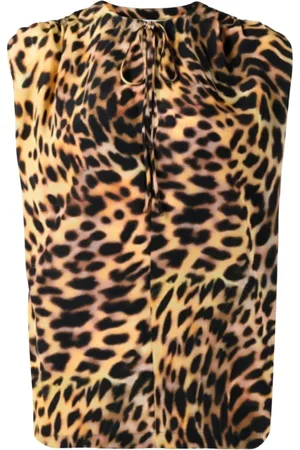 Stella McCartney Leopard Print Silk Blouse