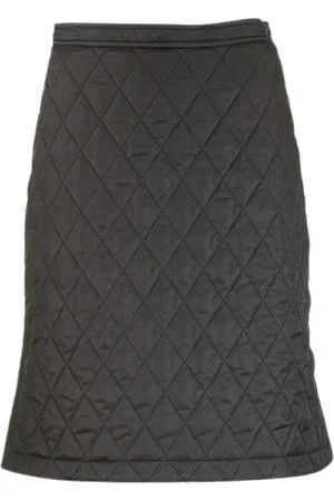 Burberry Midi Skirts, female, , 3XS, Diamond Quilted A-line Skirt