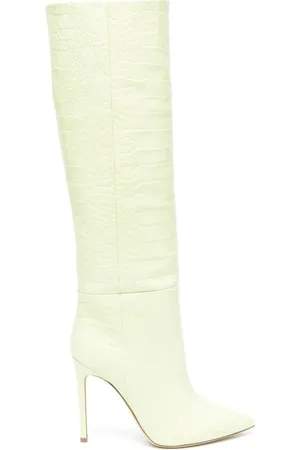PARIS TEXAS Heeled Boots, female, , 4 UK, Croc-Embossed Heeled Boots