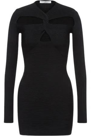 Serafini Short Dresses, female, , S, Stretch-Knit Mini Dress with Cut-Out