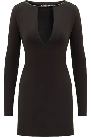 AMBUSH Long Sleeve Dress with Cut-Out Detail