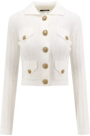 Balmain Cardigans, female, , S, Knitwear with Metal Buttons