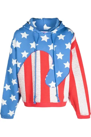 ERL Hoodies, male, , M, Hooded Sweatshirt with Printing Effect