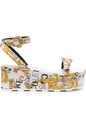 VERSACE Flat Sandals, female, , 3 UK, Multicolour Sandals Ss23