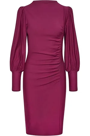 Gestuz Short Dresses, female, , L, Feminine Puff Dress with Draped Details