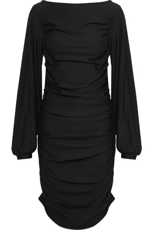 Gestuz Elegant Draped Long Sleeve Dress