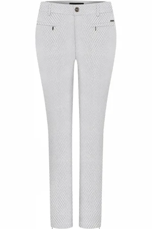 C.ro Jacquard Zip Trousers - Grey