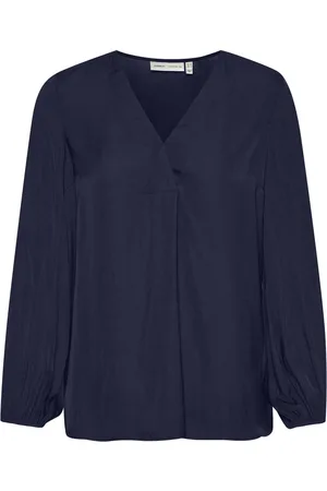 INWEAR Marine V-Neck Blouse with Long Sleeves