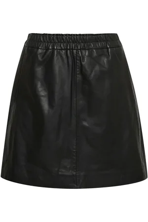 INWEAR Leather Skirts, female, , S, Leather A-line Skirt