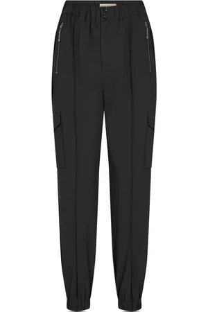 Mos Mosh Tapered Trousers, female, , XS, Cargo-Inspired Trousers with Elastic Waistband