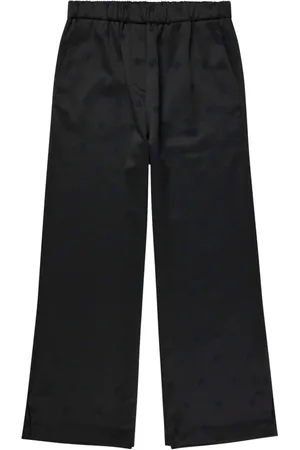 Munthe Wide Trousers, female, , 2XS, Jacquard Wide-Leg Trousers with Elastic Waistband