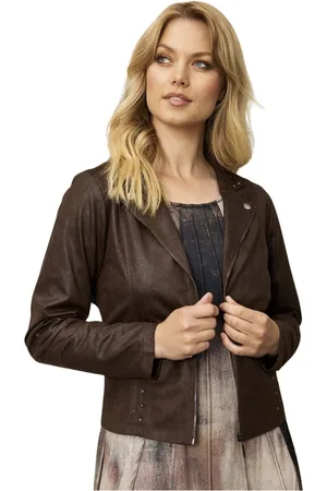 In Front Blazers, female, , M, Smart Short Jacket with Zipper Pockets and Studs