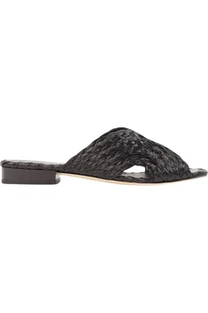 Paloma Barceló Sliders, female, , 4 UK, Braided Raffia Sandals