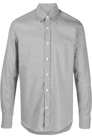CANALI Casual Shirts, male, , XL, Gingham Checkered Shirt