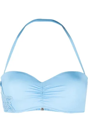 ERMANNO SCERVINO Bras, female, , M, Ruched Bandeau Bikini Top