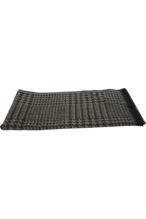 Kiton Houndstooth Patterned Scarf