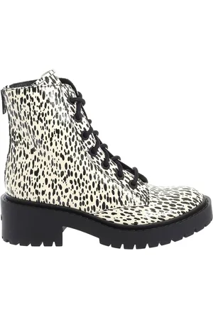 Kenzo Ecru Lace Up Ankle Boots