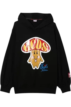 GCDS Hooded Sweatshirt with Mushroom Print