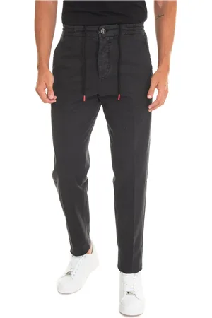Kiton Steel Button Jogger Trousers