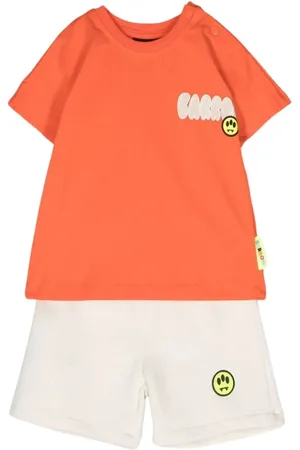 BARROW Sets, male, , 12 M, Sporty T-shirt and Printed Bermuda Set