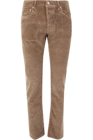 Jacob Cohen Slim-fit Trousers, male, , W32, Khaki Slim-Fit Denim Trousers