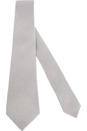 Kiton Silk Geometric Design Tie