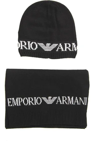 Emporio Armani Beanies, male, , ONE SIZE, Italian Design Scarf and Hat Set