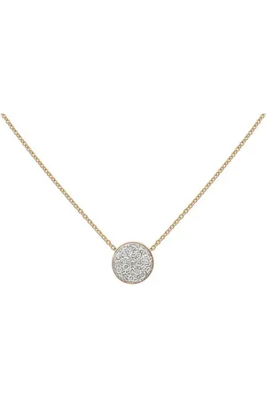 CHANTECLER Necklaces, female, , ONE SIZE, Rose Gold Necklace with Diamond and White Enamel