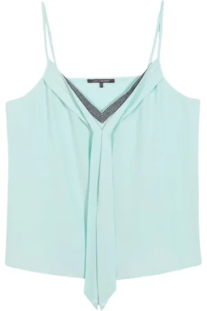 Luisa Cerano Sleeveless Tops, female, , XS, Silk Blend Camisole Top with Sparkling Rhinestones