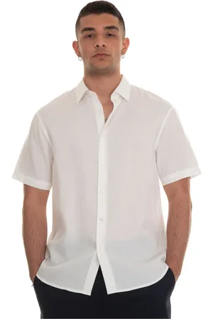 Emporio Armani Short Sleeve Shirts, male, , L, Chevron Print Casual Shirt