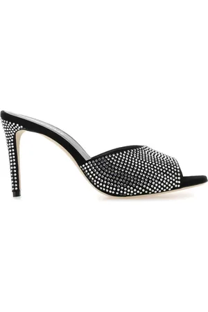 PARIS TEXAS Embellished Leather Holly Mules