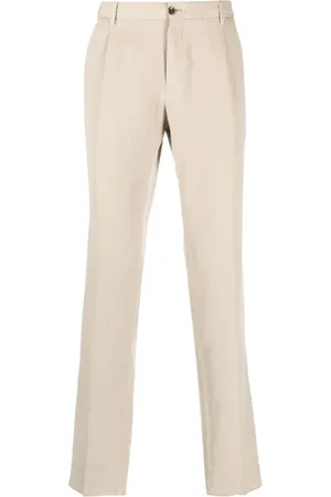 PT Torino Cropped Trousers, male, , XL, Lyocell/linen/cotton Trousers
