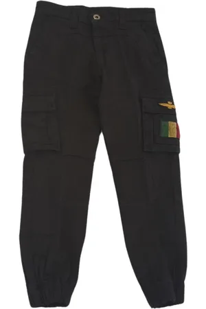 Aeronautica Militare Cargo Trousers with Embroidery
