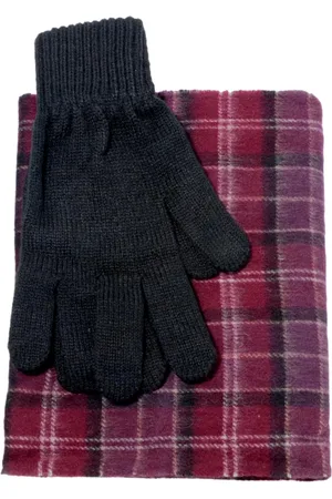 Barbour Tartan Scarf and Gloves Gift Set