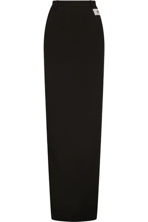 Dolce & Gabbana Maxi Skirt with Unique Number Patch