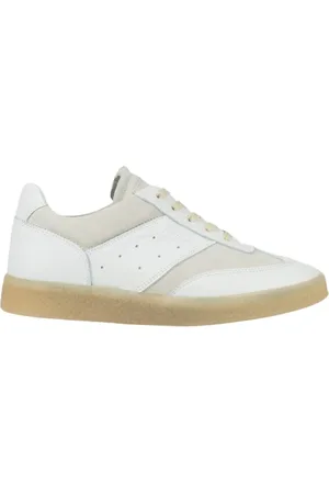 Maison Margiela Sneakers, female, , 2 UK, Replica Leather Sneaker with Suede Inserts