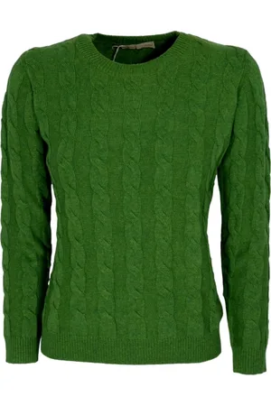 CASHMERE COMPANY Cashmere and Wool Braided Crewneck Jumper