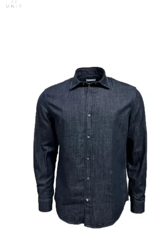 Jacob Cohen Casual Shirts, male, , M, Dark Washed Denim Shirt