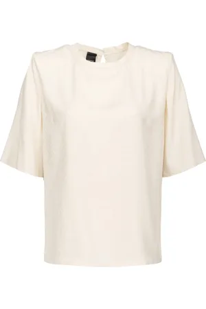 Pinko T-Shirts, female, , XS, Short-sleeved Jacquard Blouse