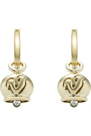 CHANTECLER Bell Earrings in Gold with Diamonds