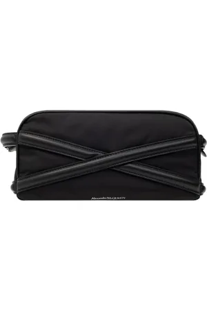 Alexander McQueen Toilet Bags, male, , ONE SIZE, Wash bag with logo