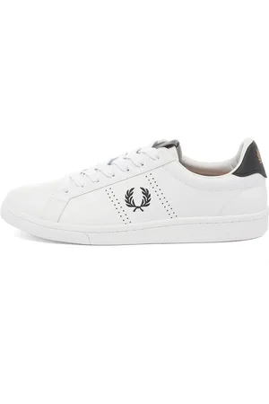 Fred Perry Perforated Leather Tennis Shoes