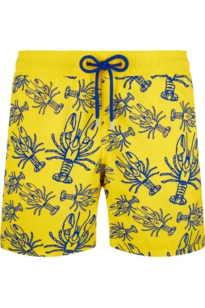 Vilebrequin Lobster Flocked Mimosa Swim Shorts