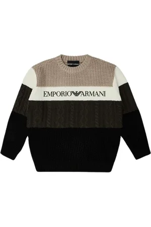 Emporio Armani Knitwear, unisex, , 14 Y, Logo Knitted Jumper