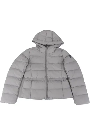 Emporio Armani Winterjackets, unisex, , 14 Y, Hooded Jacket with Quilted Pockets