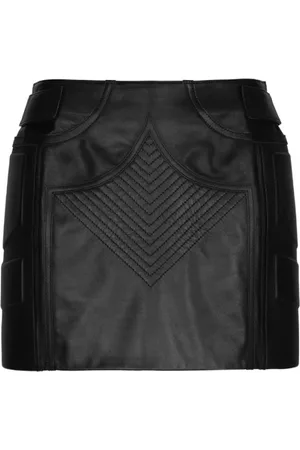 Dolce & Gabbana Stylish Nappa Leather Miniskirt